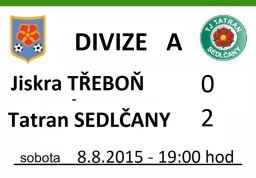 Tatran svůj historicky první zápas v divizi zvládl a z Třeboně si odvezl tři body